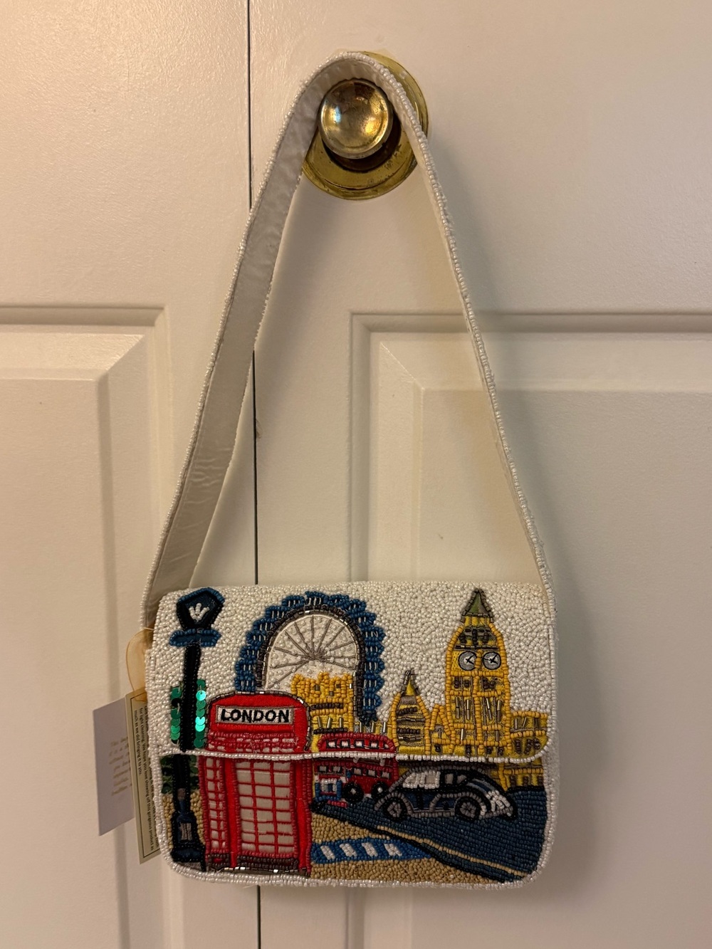 New Release India Beaded Bag London Scene - Picture 3 of 10